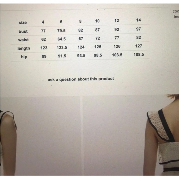 Self-Portrait Cream &Black Guipure Lace Sleeveless Midi Dress - Picture 15 of 16